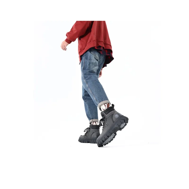 FAIRWHALE Martin Boots Unisex Yellow/Green/Gray-20