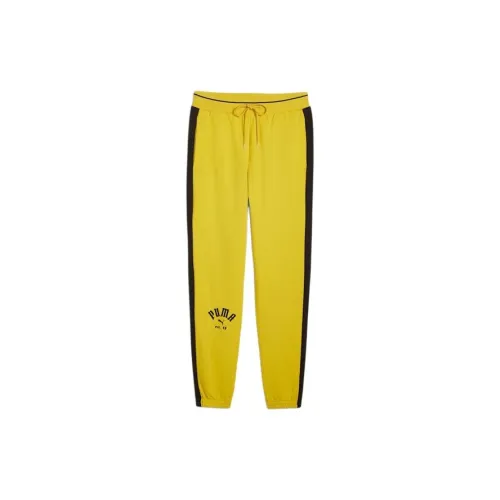 PUMA PLAY LOUD T7 Knitted Sweatpants Men Bright Lime Green