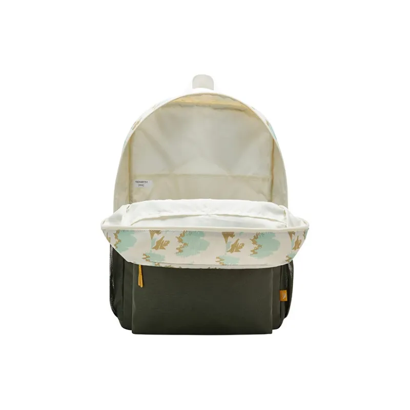 Anta Life Collection PU Backpack Regular Unisex Light Smoke Gray/Light Army Green-4