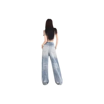 PANDA BASE Jeans Women's Light Blue