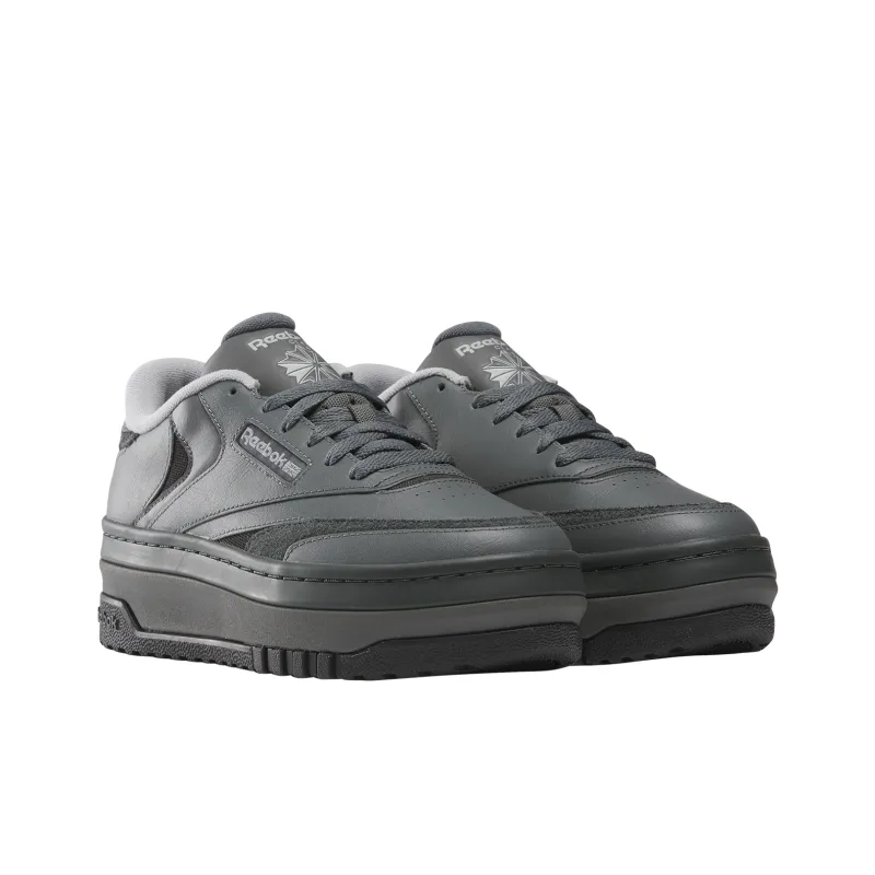 Reebok Club C Anti Slip Wear Resistant Low Top Skateboard Shoes Women's Black-1
