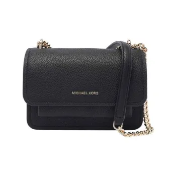 MICHAEL KORS Grain Cow Leather Crossbody Bag, Shoulder Bag Women's Black