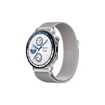 FZRT OPPO OnePlus Watch Compatibility Watch Band Metal Milanese Magnetic Steel Band Metal
