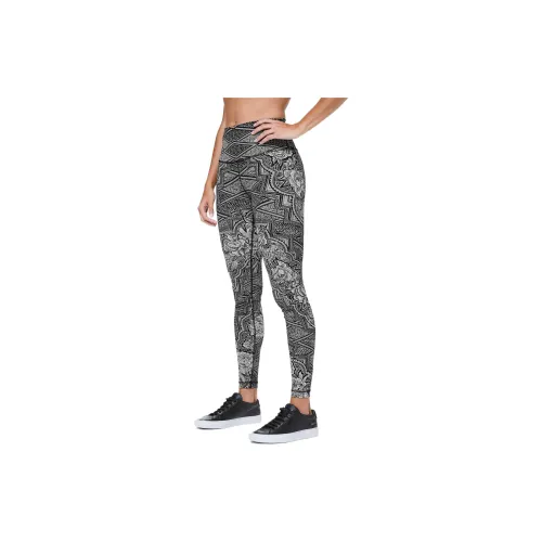 Lululemon Wunder Under Sports Pants Women's Black Print