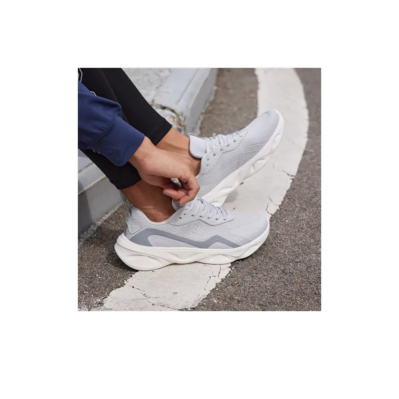 361° Light Feathers Cushioning Anti Slip Wear Resistant Breathability Low Top Running Shoes Men's Photon Gray-7