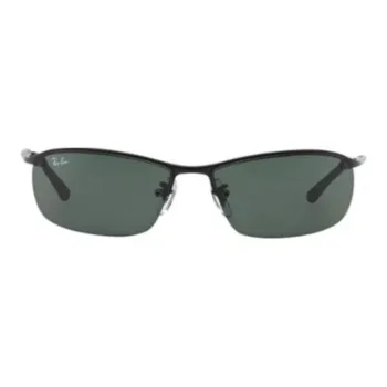 RayBan Metal Square Sunglasses Men's Black/Bronze