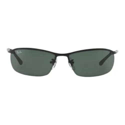 RayBan Metal Square Sunglasses Men's Black/Bronze