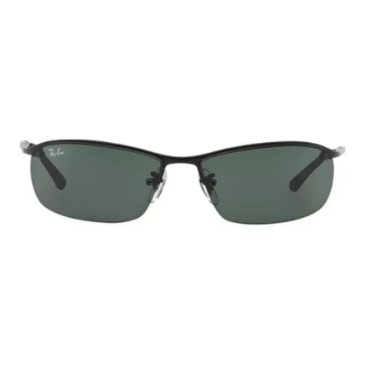RayBan Metal Square Sunglasses Men's Black/Bronze-0