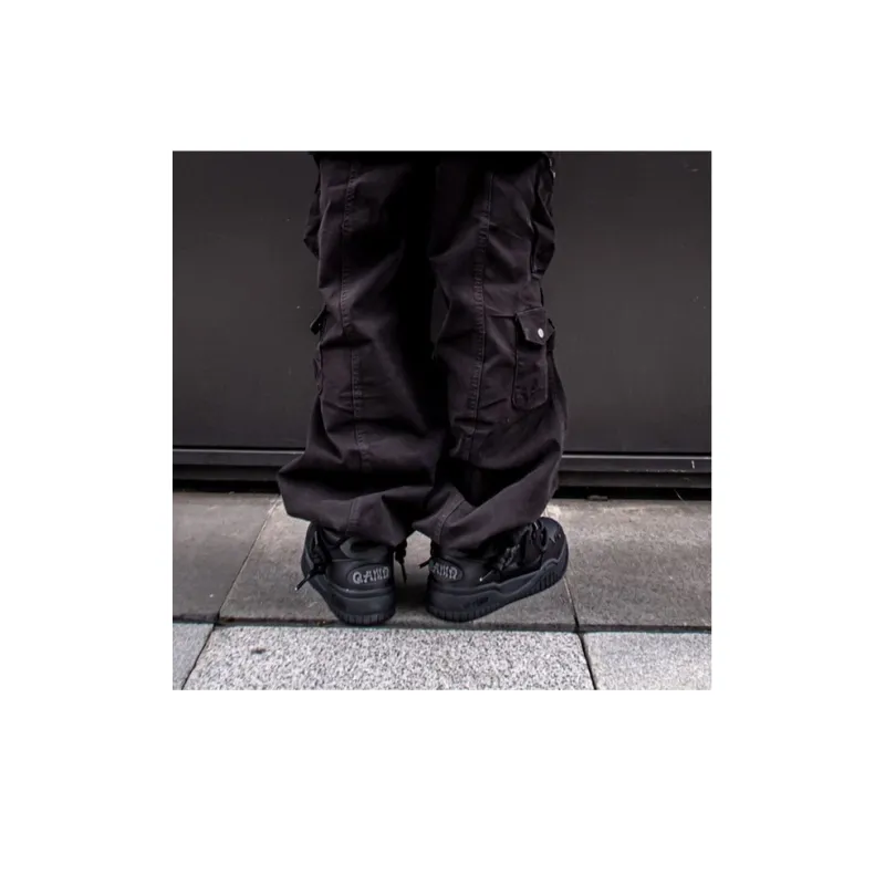 Q AND Coverage Thermal Slip Resistant Cushioning Abrasion Resistant Height Increasing High Top Skateboard Shoes Unisex-9