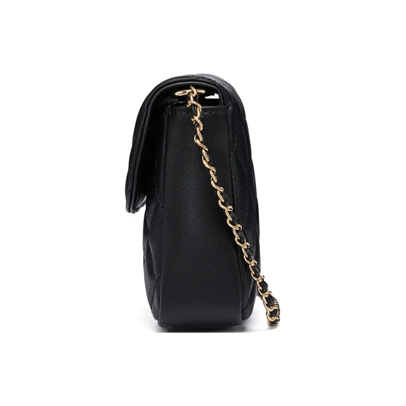 RED DRAGONFLY Cow Split Leather Crossbody Bag Women's Black-3
