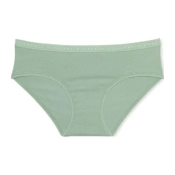 Victoria's Secret Stretch Cotton Hiphugger Panty/Seasalt Green Underpants Women's 1 Pack Green