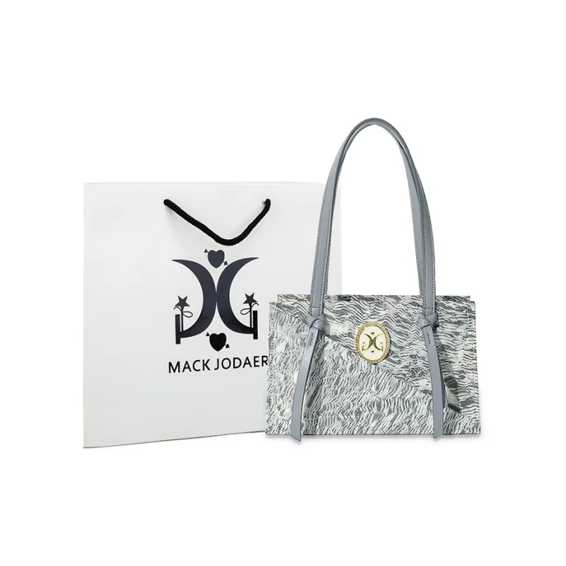 MACK JODAER Synthetic Leather Shoulder Bag Women's Gray-0