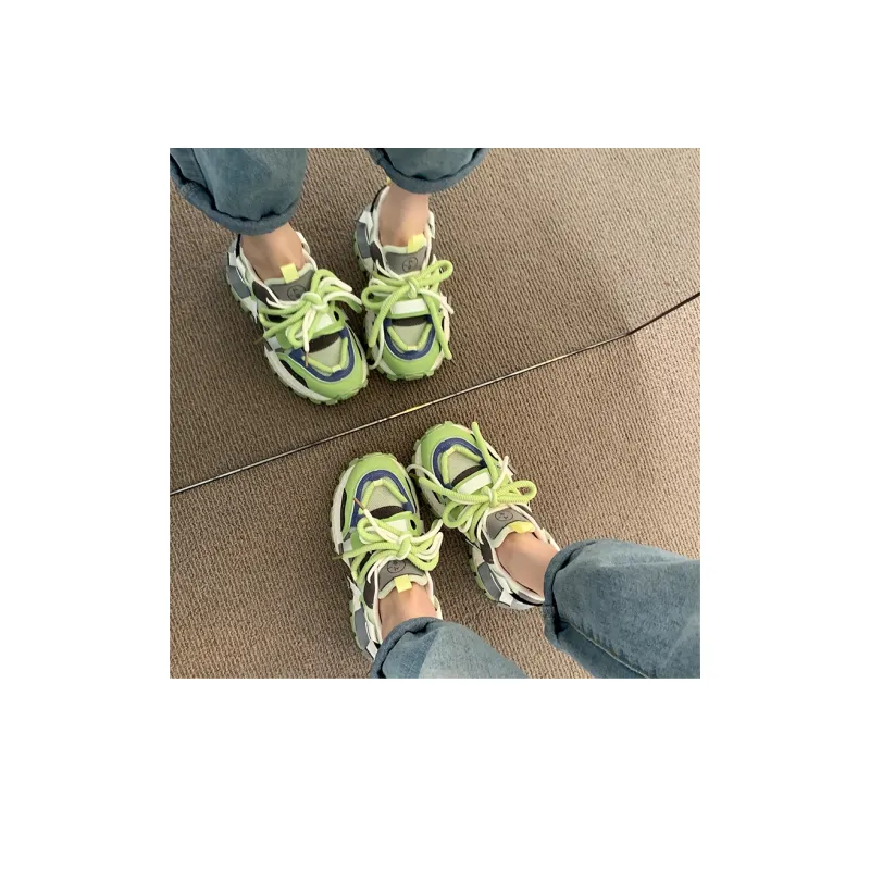 LXVB Slip-Resistant Breathable Low-Top Chunky Sneakers Women's-10
