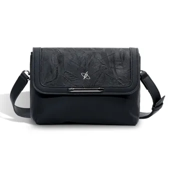 GYXX Artificial Leather Crossbody Bag, Shoulder Bag Unisex Black/White