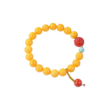 S&A Amber Beeswax Bracelets Women's