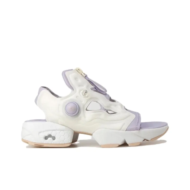 Reebok Instapump Fury Beach Sandals Women's White Purple-1