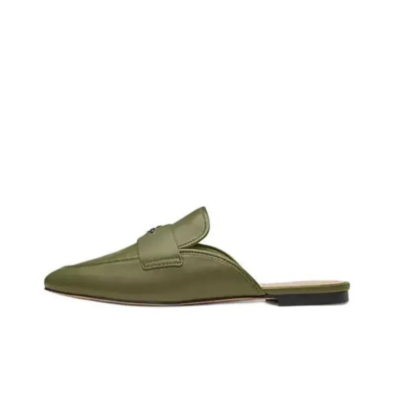 COACH Wrap-toe Slippers Women's Army Green-0