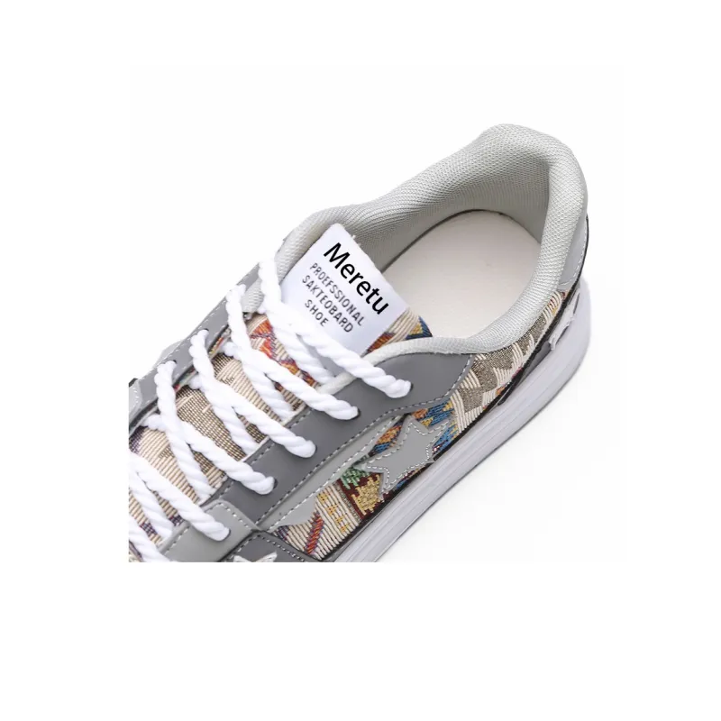 Meiretu Slip Resistant, Balance, Lightweight Low Top Skateboard Shoes Men's-2