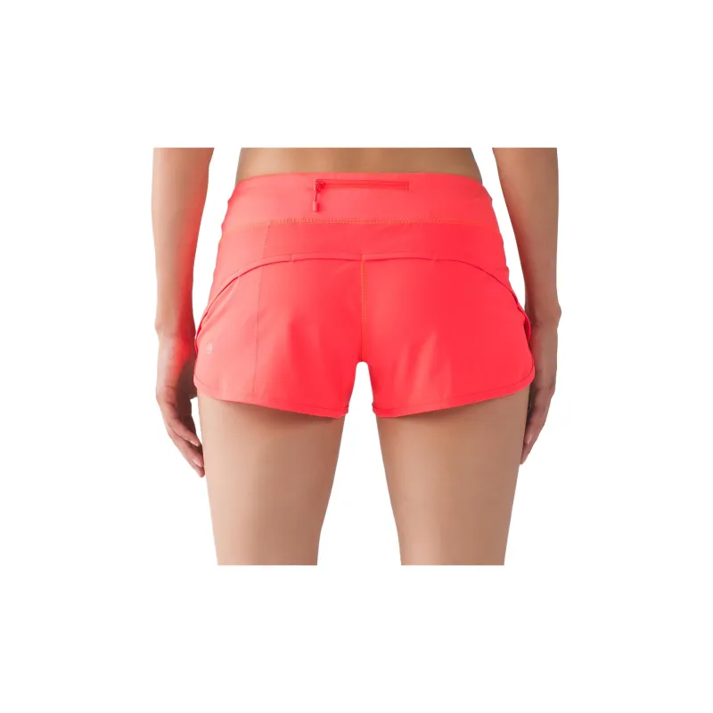 Lululemon Speed Sports Shorts Women's Orange Red-1
