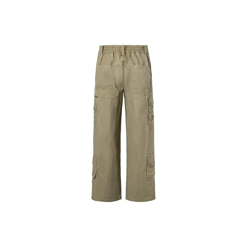 ROCAWEAR Cargo Pants Unisex Khaki-1