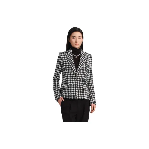 Blood Glitter Business Suits Women's Black Check