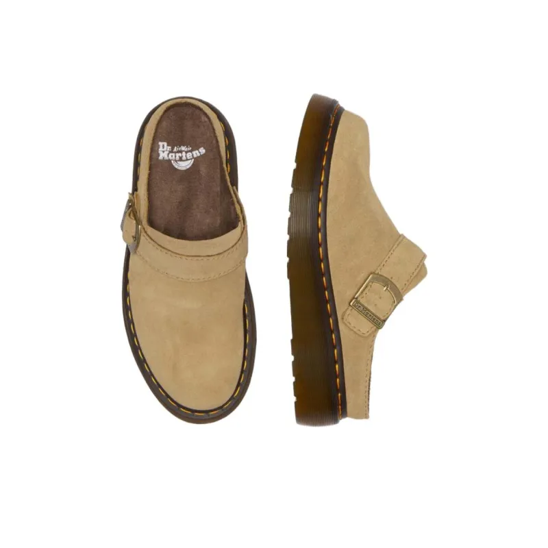 Dr. Martens Laketen Suede Flatform Mules Women's-4