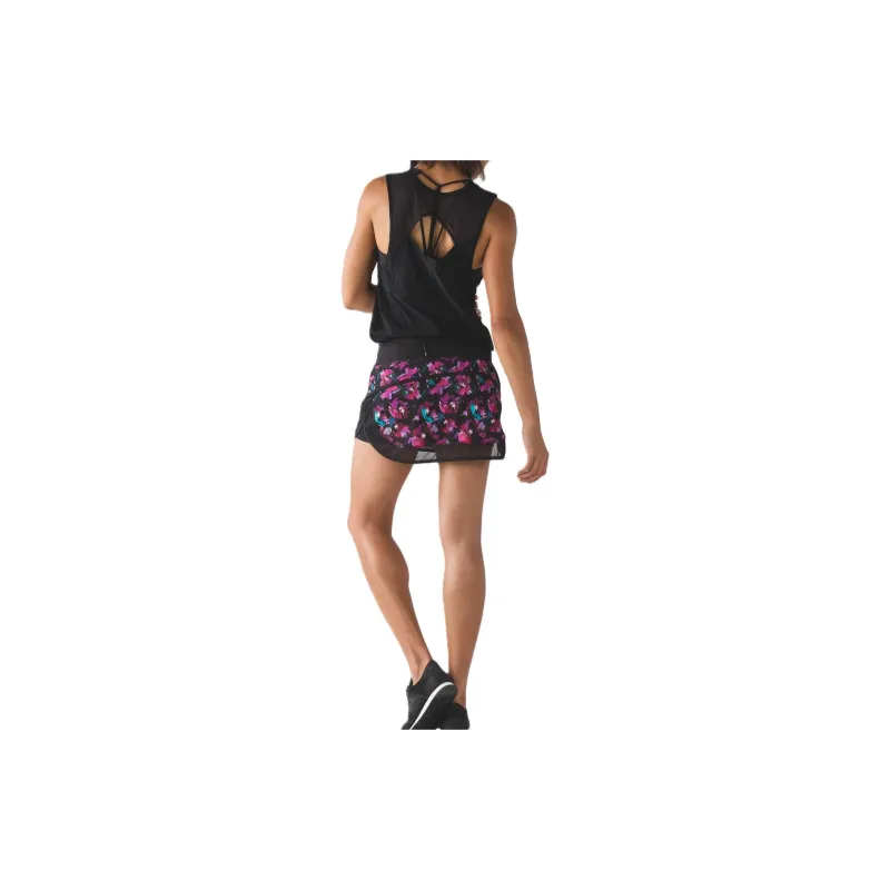 Lululemon Hotty Hot Casual Shorts Women's Black Print-1