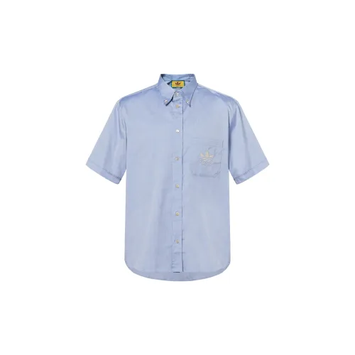 Adidas Originals GUCCI X ADIDAS Shirts Unisex Light Blue