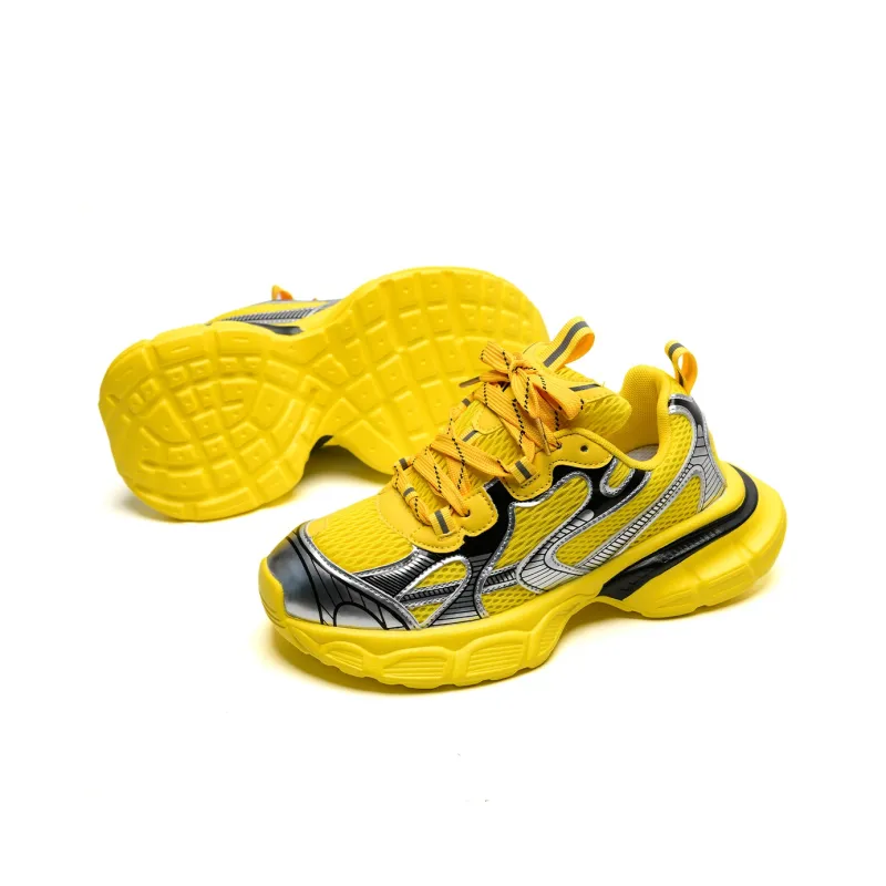 Circle Small Cushioning Anti-Slip Wear-Resistant Breathability Low-Top Chunky Sneakers Unisex Box Included-5