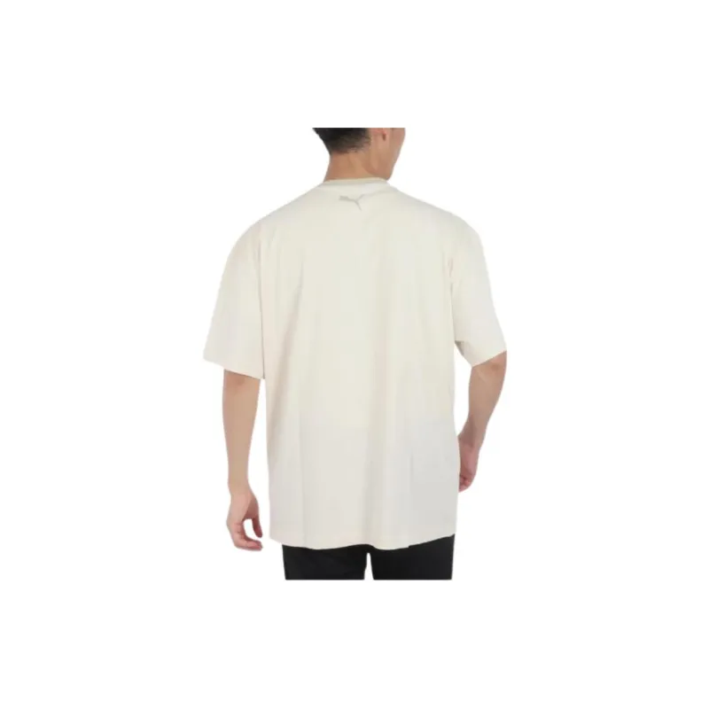 PUMA T Shirts Men Beige-1