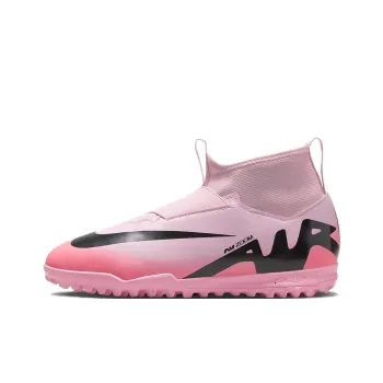 Nike Jr. Mercurial Superfly 9 Club Wear Resistant Mid Top Kids' Soccer Shoes Pink Black Teenagers