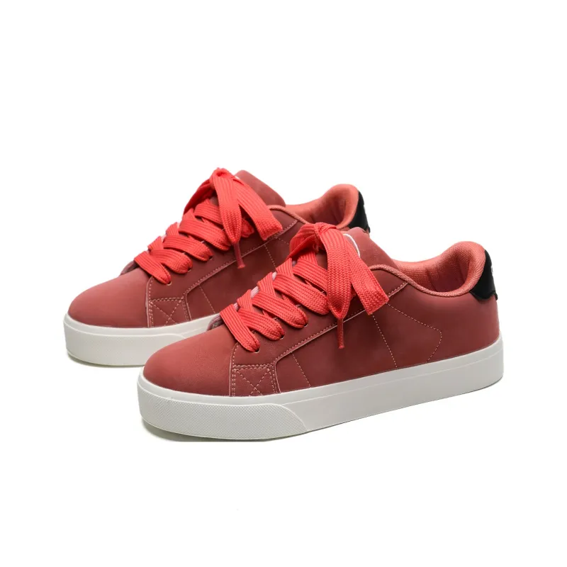 Anime Story Slip Resistant, Abrasion Resistant, Lightweight, Breathable Low Top Skateboard Shoes Unisex Orange Red-3