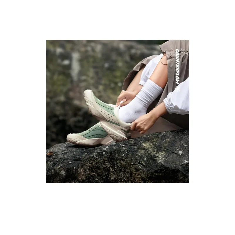 LiNing CF Tracing Collection, Xingshan 3 Lite Cushioning, Wear Resistant Low Top Casual Shoes Unisex Green Gray-7