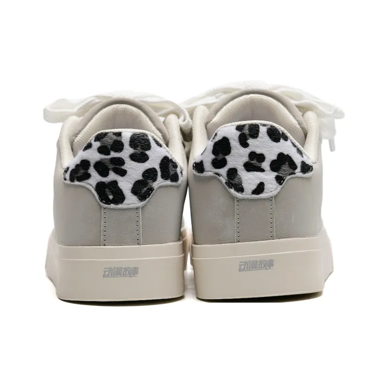 Anime Story Slip Resistant Cushioning, Lightweight, And Breathable Low Top Skateboard Shoes Unisex White Gray-6