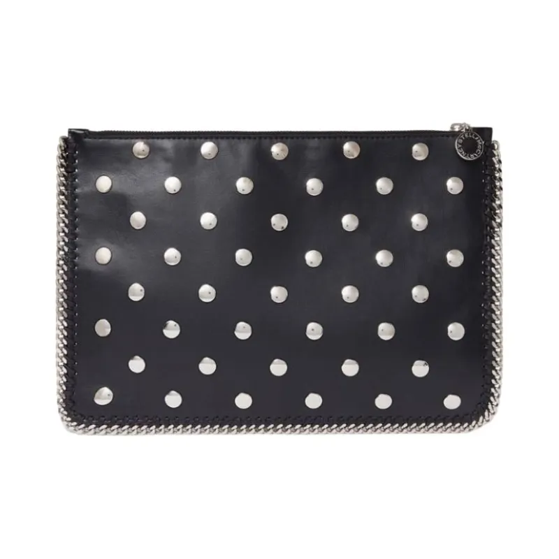 Stella McCartney Falabella Studded Zippered Pouch Bag-0