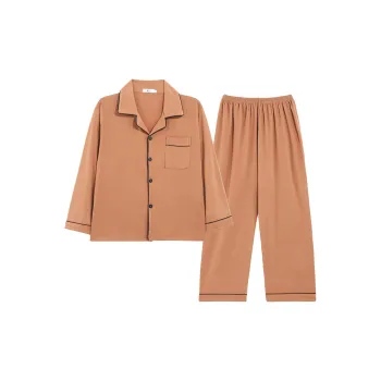 Qiao Ni Tong Pajama Set Unisex Chocolate
