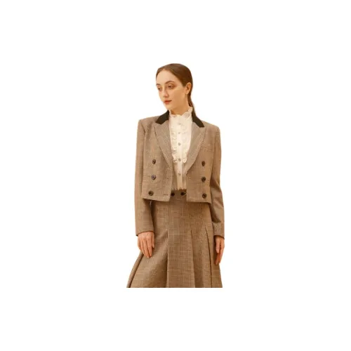 Blood Glitter Business Suits Women's Camel Style