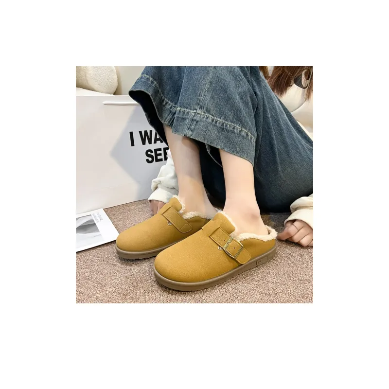 Warrior Warrior Lightweight Warm Low-Top Casual Shoes Women's Camel-12