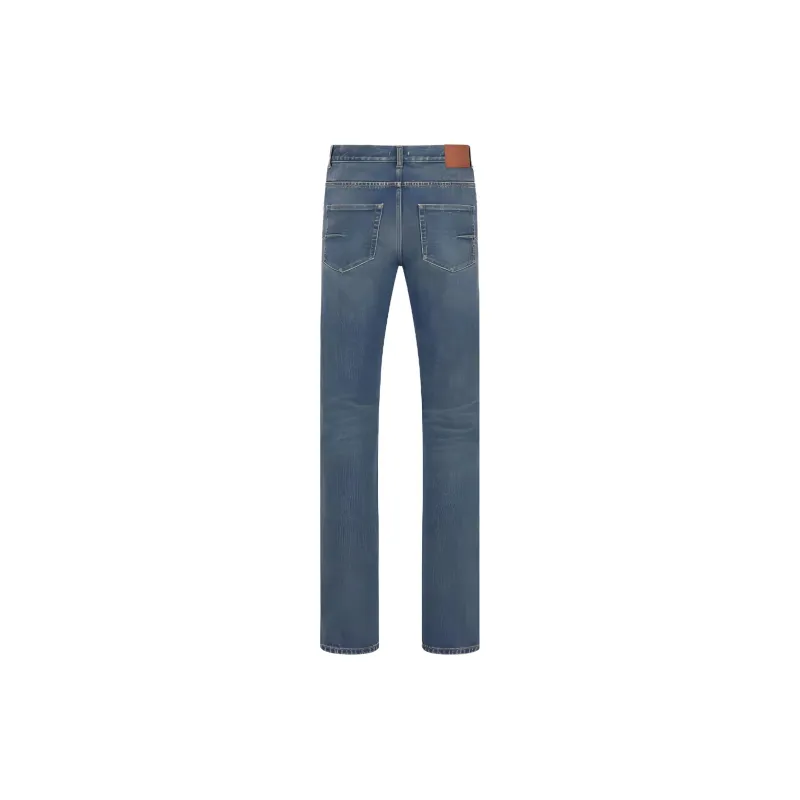 DIOR Logo Patch Straight Leg Jeans-1