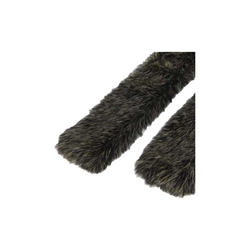 KENZO Polyester Knit Scarves Unisex Brown-2