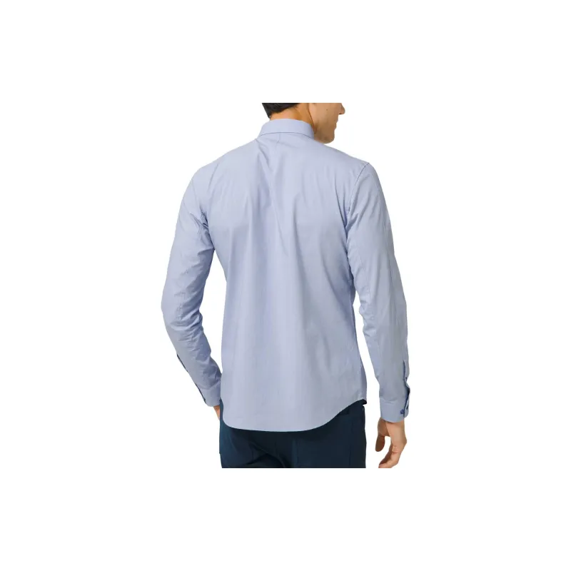 Lululemon Down To The Wire Shirt Men's Mixed Color Oasis Blue-1