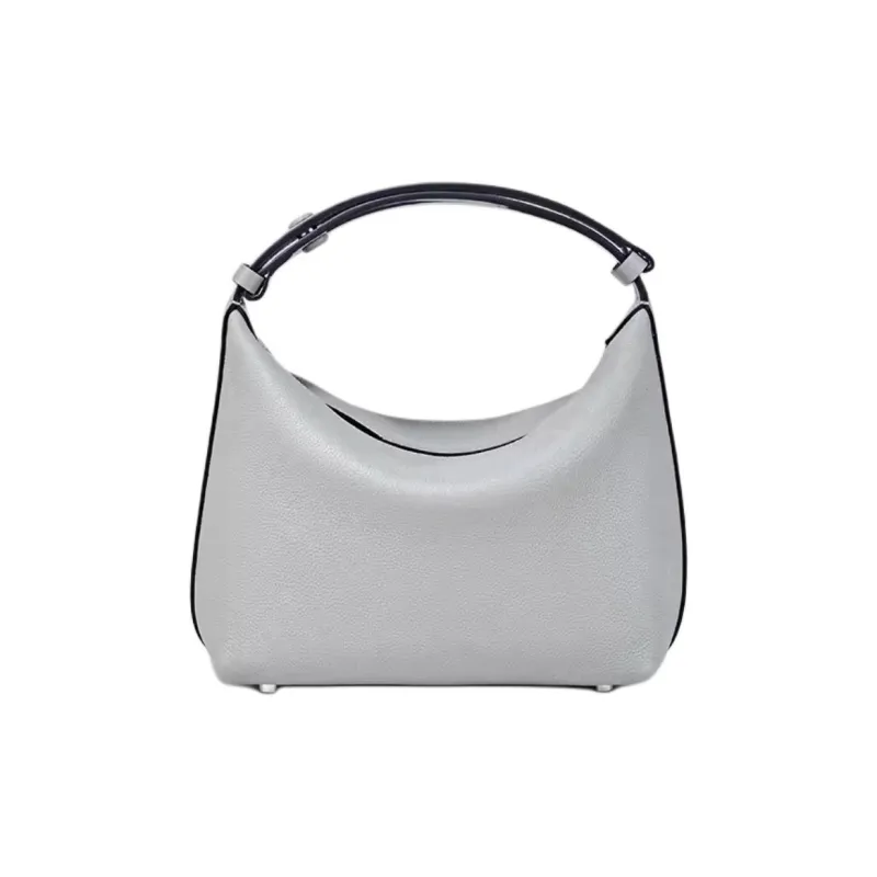 DISSONA Cow Leather One Shoulder Handbag Medium Size Women's Black/Gray/Yellow/Green-7
