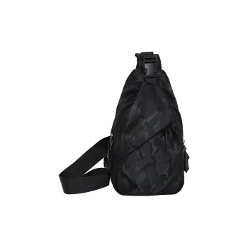 Yalu Nylon Sling Bag Regular Men's Black/Camouflage Gray/Colorful Blue/Camouflage Black/Blue/Black