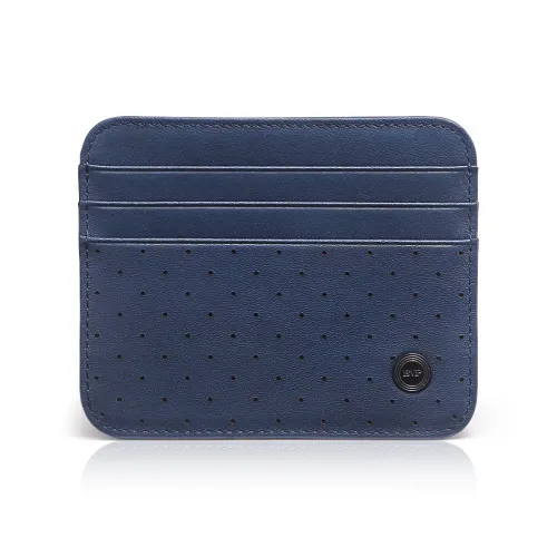 BVP Card Holders Italian Premium Cow Leather - Blue