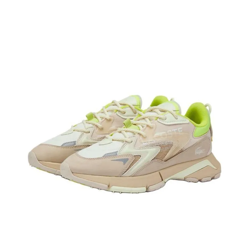 LACOSTE Low Top Casual Shoes Men's Light Yellow-2