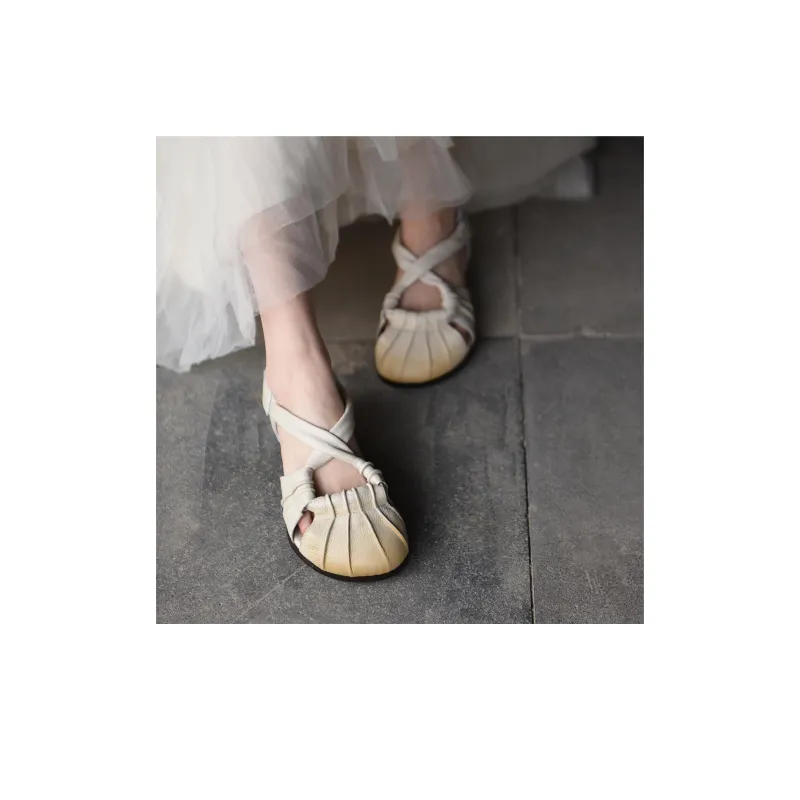 ARTMU Roman Sandals Flat Women's-9