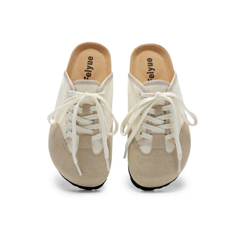 Feiyue Quiet Abrasion Resistant Slip Resistant Wrap toe Slippers Women's-11