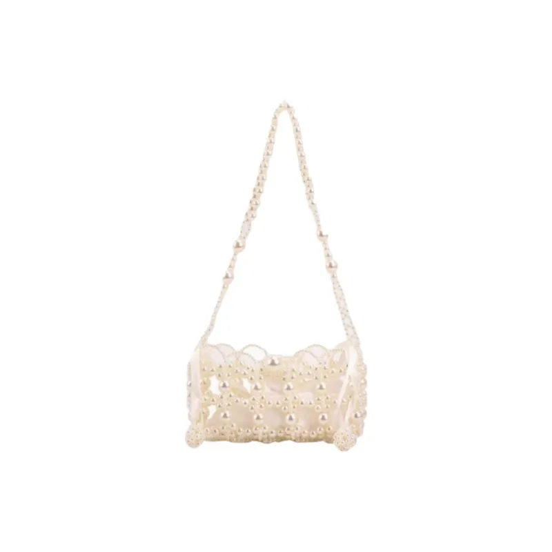 RKM Special Material Crossbody Bag, Shoulder Bag Regular Medium Size Women's White-0