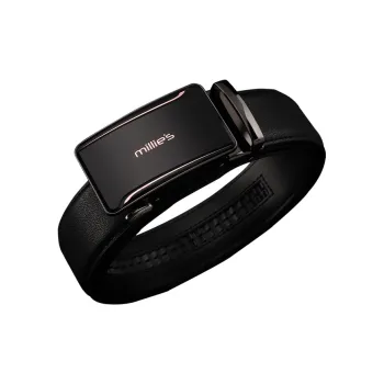 MILLIE'S Automatic Buckle Genuine Leather Men's Business Pants Belt Leather Belts Men's Width  3.5cm