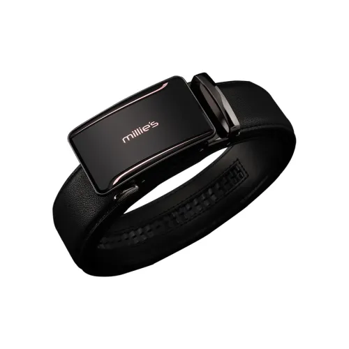 MILLIE'S Automatic Buckle Genuine Leather Men's Business Pants Belt Leather Belts Men's Width  3.5cm